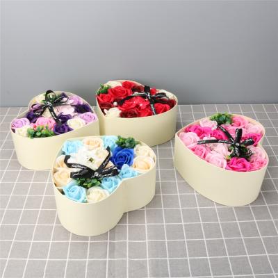 China Sumflora Festival Preserved Roses All Occasions Gift Decorative Diamond Heart Preserved Flowers For High End Gift for sale