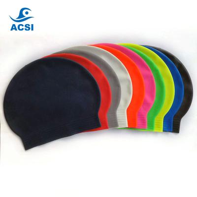 China Customized Logo Printed Latex Swimming Cap Latex Swimming Hat Latex Swimming Cap for sale