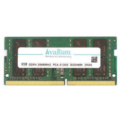 China LAPTOP AvaRum ddr4 2666mhz Laptop 8gb SODIMM PC4-21300 2Rx8 For Memory RAM for sale