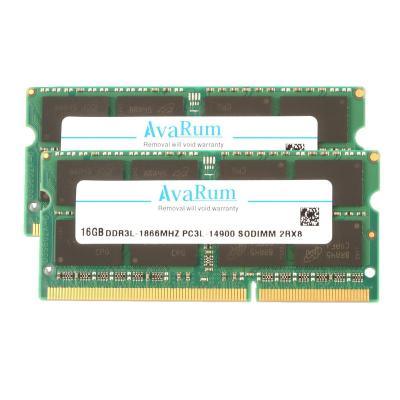 China LAPTOP AvaRum ddr3L 1866mhz Laptop 8gb 16gb SODIMM 2Rx8 For Memory RAM for sale