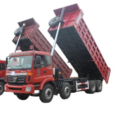 China Foton auman dumper truck best price china 8X4 heavy duty dumper truck coal sand > 8L for sale