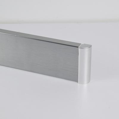 China Modern Wall Foot Kicking Line Skirting Board Protector Aluminum Baseboard for sale