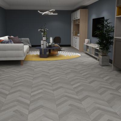 China Modern Interior Decoration Materials Made Of Herringbone Style PVC Flooring for sale