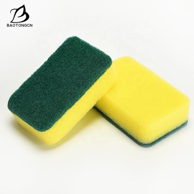 China Sustainable Strong Decontamination Dish Compound Kitchen Sponge Scrubber Scouring Pad Cleaning Sponge for sale