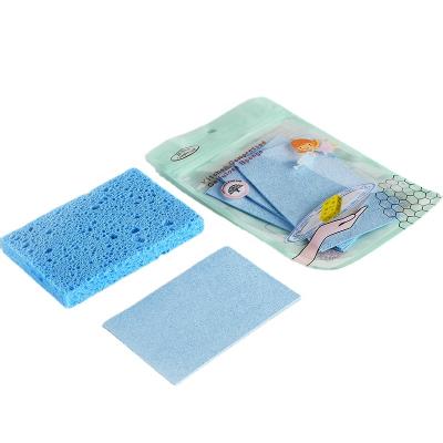 China Viable Accepts Customized Dry Natural Cellulose Sponge Kitchen Cleaning Sponge Compressed Set for sale