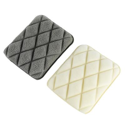 China Viable Hot Selling Diamond Shaped Silicone Dishwash Sponge Kitchen Cleaning Mitt for sale