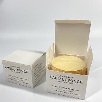 China Biodegradable High Quality Round Compressed Cellulose Sponge Facial Pad for sale