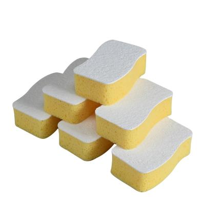 China Viable High Quality Natural Cellulose Seaweed Cotton Bath Shower Body Compressed Sponge for sale