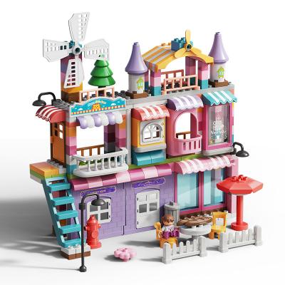 China Princess House Legoing Toy Children's Dream Brick Building Block Toy Christmas Gift Children Street View Big Building Toy Feelo 1674 for Creative Girl for sale