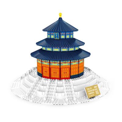 China WANGE 5222 building block educational building block toys for kids legoing technic the HEAVEN TEMPLE diy plastic bricks for boy and girls Legoi for sale