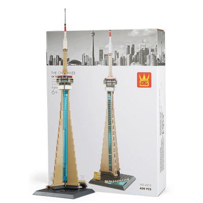 China Toy WANGE building block 4215 Toronto NC tower gift mini building bricks toy compatible Legoing educational diy for kids Legoi for sale