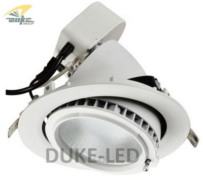 China El techo ajustable de Dimmable LED de 28 vatios pone de relieve el microprocesador 360° Gimble del CREE LED en venta