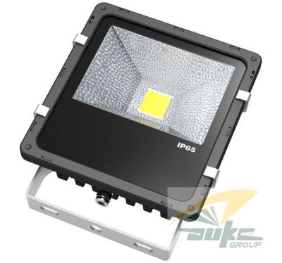 China 70W Super Brighter COB Black LED Outdoor Flood Light 3000K Bridgelux AC265V LED Lights for sale