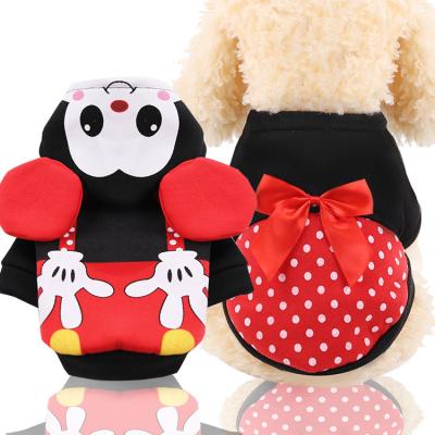 China Ropa Para Perro Mascotas Viable Pet Apparel Imitation Mickey Mouse Dog Christmas Clothes for sale