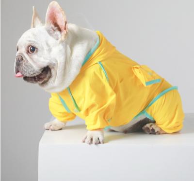 China Factory Sale OEM ODM Designer Luxury Clothes Pet Raincoat Stocked Quadruped Clothes For Small Medium Dogs for sale