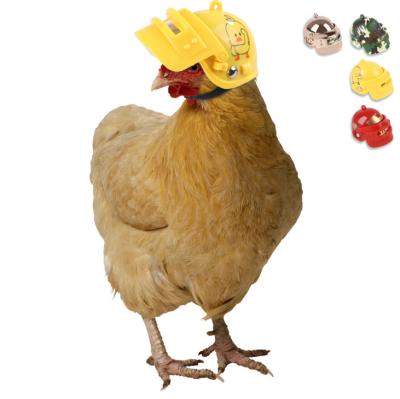 China Spot Creative New Maker Viable Pet Products Chicken Helmet Bird Hat Protective Headgear for sale