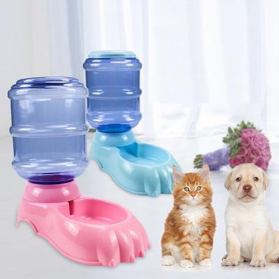 China 1Pcs 3.8L Pet Feeder Large Capacity Water Food Holder Pet Food Holder Practical Practical Automatic Dog Bowl for sale