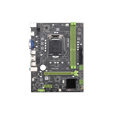 China Dual mainboard DDR3 H61 LGA1155 desktop socket China Tech DJS channer RAM slot motherboard for sale