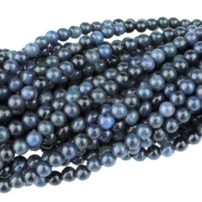 China Pleochroic / Pleochroism Blue Series of Rare Gemstone Dumortierite Beads 4mm for sale