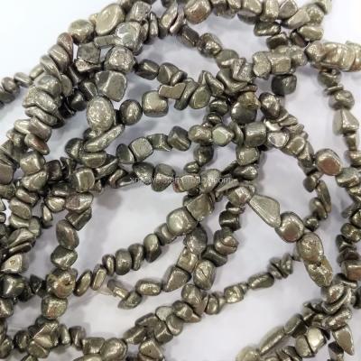 China Jewelry Making Wholesale Pyrite Gemstone Chip Bead for sale