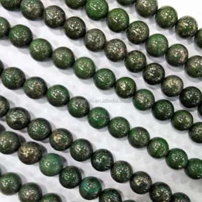 China High Quality Green Phosphorescent / Phosphorescent Chalcopyrite Round Beads for sale