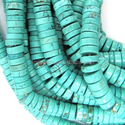 China Pleochroic / Pleochroism Blue Beads Heishi Turquoise Gemstone Jewelry for sale