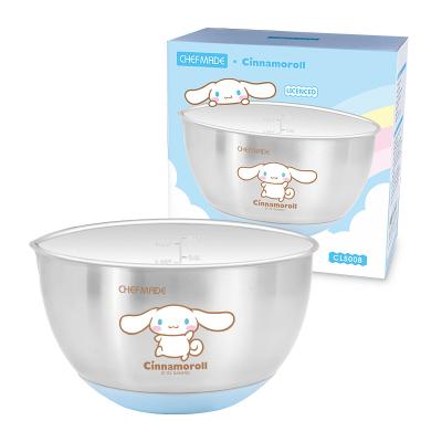 China Sustainable Wholesale CHEFMADE Kitchen Cooking Bakeware Baking CL5008 2.5L Metal S/S Stainless Steel Mixing Bowl for sale