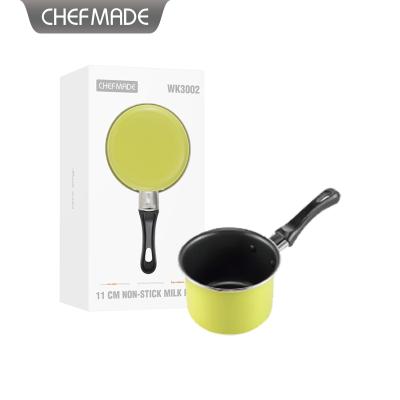 China Mini 11cm non stick carbon steel cookware viable milk pot warmer pan for sale