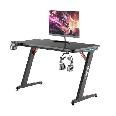 China Wholesale Free Sample Adjustable (Height) Modern Ergonomic Glass Desk Tables Glass PC Office Computer Desk for sale