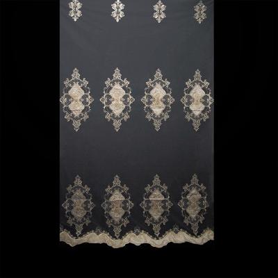 China High Quality 100% Insulated Embroidery Curtain Polyester Fabrics Macrame Curtains For Bedroom Living Room for sale