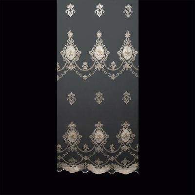 China Customizable Turkish Russian Latest Design Polyester Fabric Home Decoration Insulated Sheer Curtains for sale