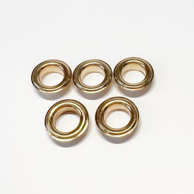 China Custom Professional 10mm Round Ring Brass Eyelet Metal Belt Eyelet For Shoes Bags for sale