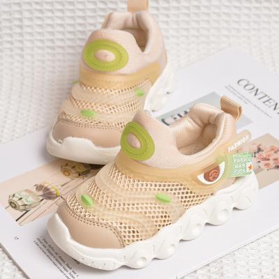 China Wholesale High Quality Round Kids Low Cut Outdoor Sports Sneakers Kids Casual Slip ON Lovely Mesh Shoes for sale