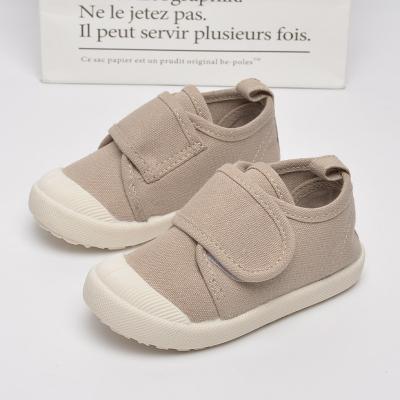 China Wholesale Breathable Customize Kids Leisure Canvas Sneakers Kids Walking TPR Shoes Certificate for sale