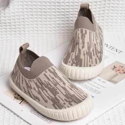 China 2022 Flight Woven Spring Soft Sole Injection Molding New Breathable Leisure Children's Shoes Upper for sale