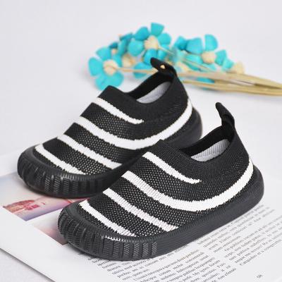 China Wholesale Flat Spring Summer Customized Kids Knitted Shoes Colored Unique Soft Kids Sneakers for sale