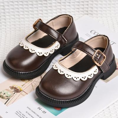 China Breathable customize cute shoes 2022 designer girls casual shoes wholesale kids lace up princess shoes for sale