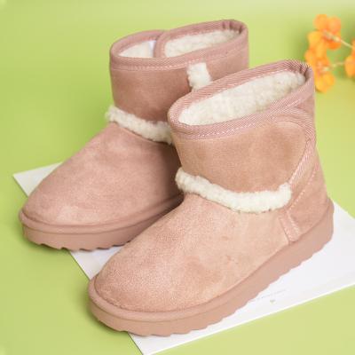 China Wholesale Flat Hot Winter Warm Kids Snow Boots High Cut Flat Boots for sale