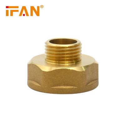 China Water IFANPlus Brass Socket Pipe Fitting Reducing Male Thread Copper Fitting Brass Connectors for sale