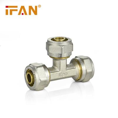 China IFAN China Factory Good Price Good Quality Brass Tee size 16mm Brass Fitting Equal for sale