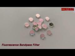 Glass Fluorescence Bandpass Filter 685nm Long Life High Transmittance