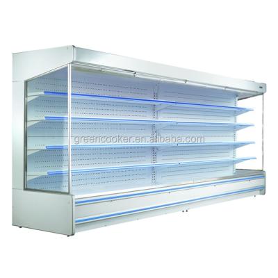 China Super Single-temperature Multi-deck Display Fridge Open Front Store Beverage Fridge for sale