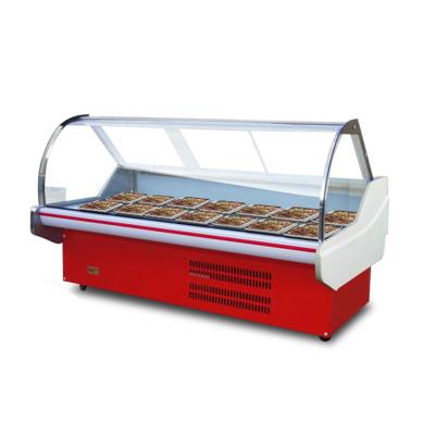 China COMPRESSOR Meat Deli Refrigerated Serving Over Counter Display Deli Food Showcase for sale