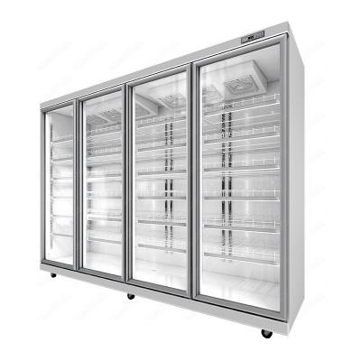 China Single-temperature Supermarket Beverage Display Cooler Supermarket Display Vegetable Cooler for sale