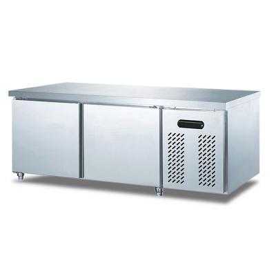 China Single-temperature salad fridge counter/salad workbench for sale, commercial salad fridge for sale