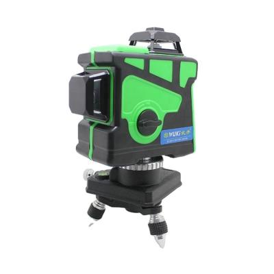 China Aluminum Self Leveling 12 Lines 3d Auto Rotation Green Laser Level With Tripod OEM for sale