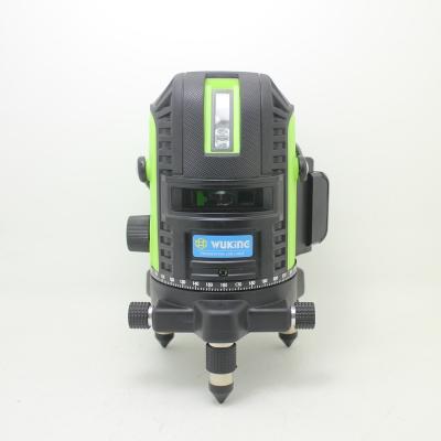 China Hot Selling Wuki Aluminum Self-Leveling 5 Lines Measuring Green Laser Level Machine 360 ​​Degree Tools Beam Rotary Laser Levels for sale