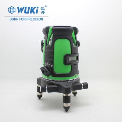 China Wuki factory direct sales green light laser level outdoor level luminous level 5 rechargeable strong line 3 line 2 line 20*12*25cm for sale