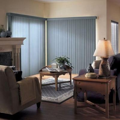 China Minimalist Light Filtering Motorized Vertical Shades for Sliding Door or Window for sale