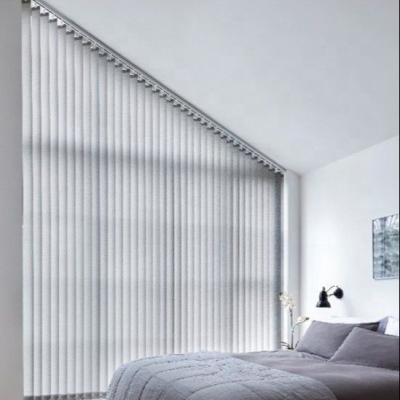 China Pure Polyester Minimalist Fabric Vertical Blinds For Large Window And Patio Doors for sale